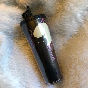 STARBUCKS BLACK CAT PURPLE HALLOWEEN FALL TUMBLER